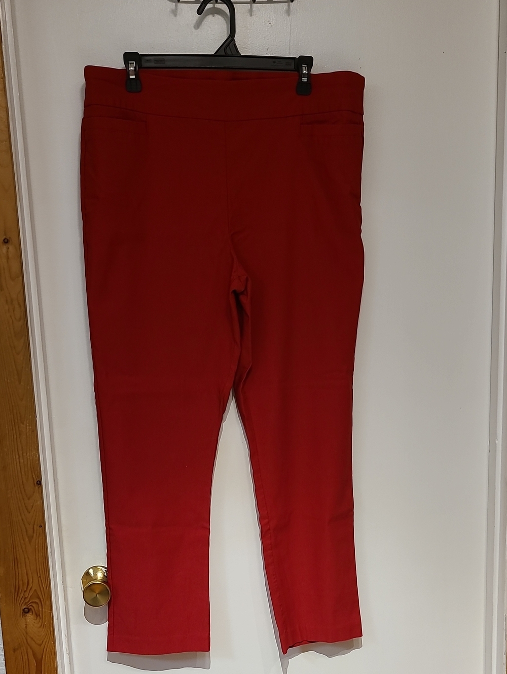 Kim Rogers Red Straight Leg Pants